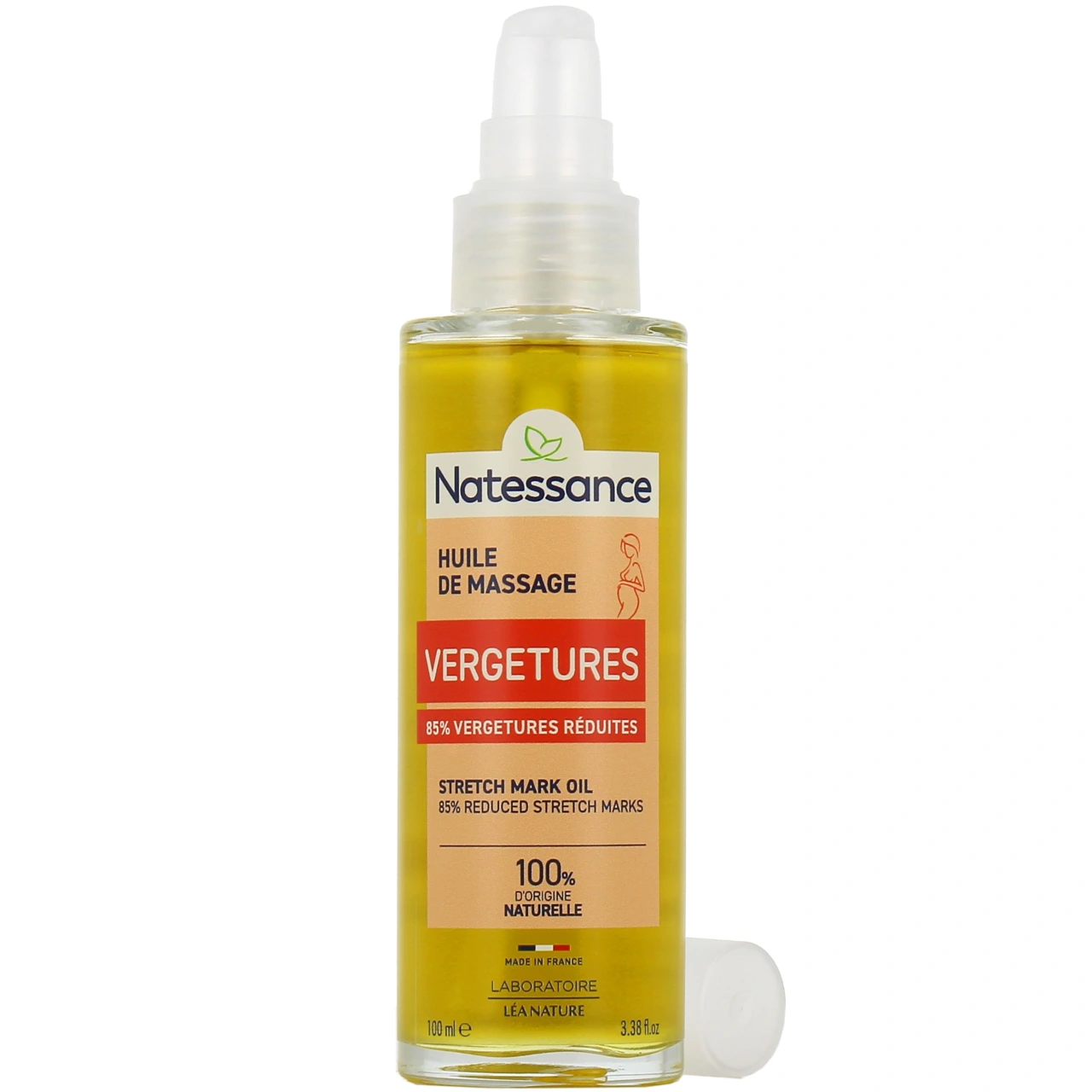 Natessance Huile de Massage Vergetures - Natessance