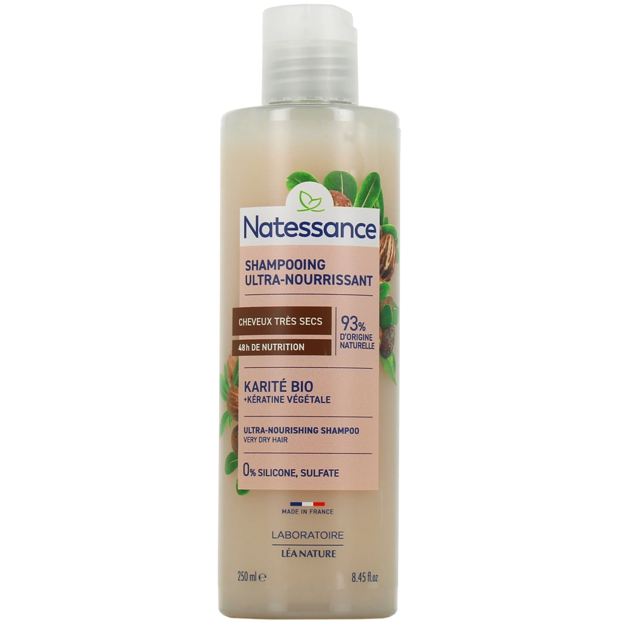 Natessance Shampooing Ultra-Nourrissant Karité Kératine - Natessance