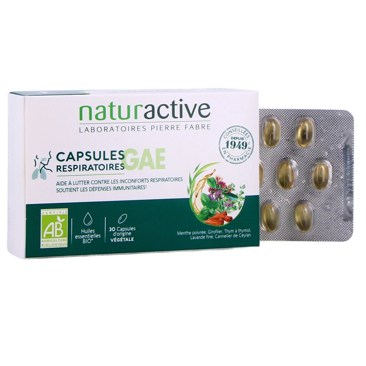 Naturactive Capsules Respiratoires GAE Bio - Naturactive
