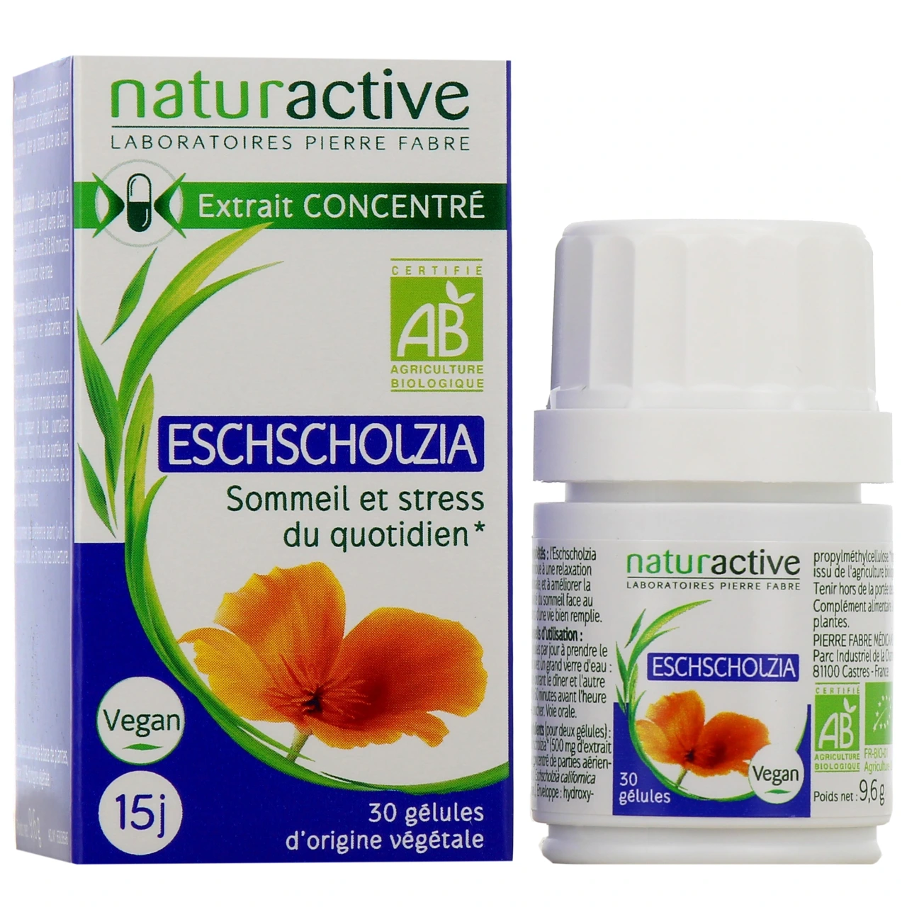 Naturactive Eschscholtzia Bio 30 Gélules - Naturactive