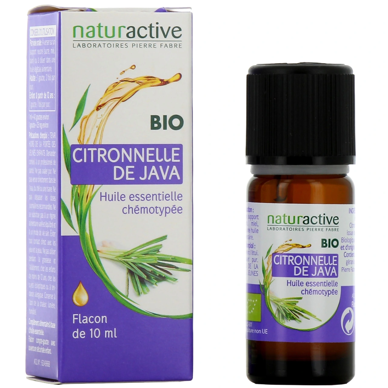 Naturactive Huile Essentielle Citronnelle de Java Bio - Naturactive huiles essentielles
