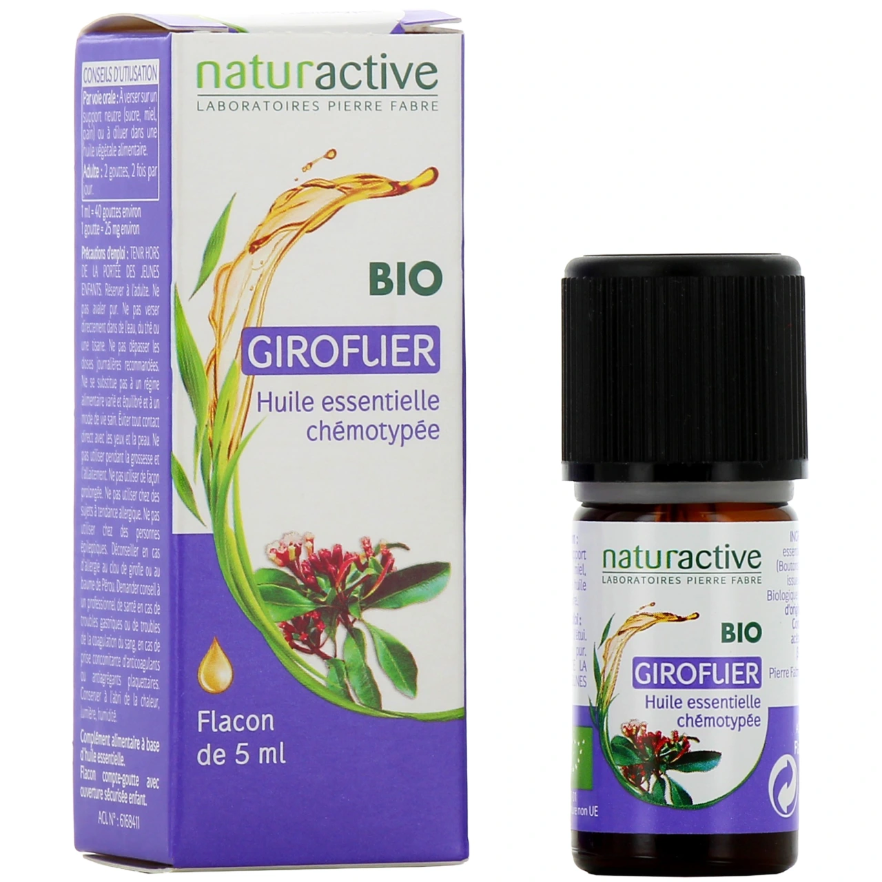 Naturactive Huile Essentielle Giroflier Bio - Naturactive huiles essentielles