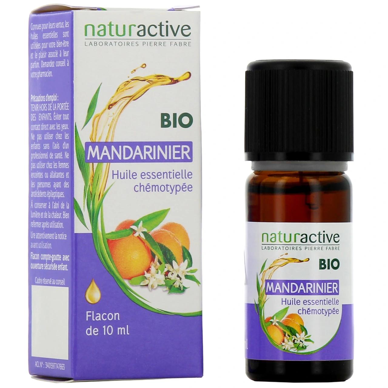 Naturactive Huile Essentielle Mandarinier BIO - Naturactive huiles essentielles