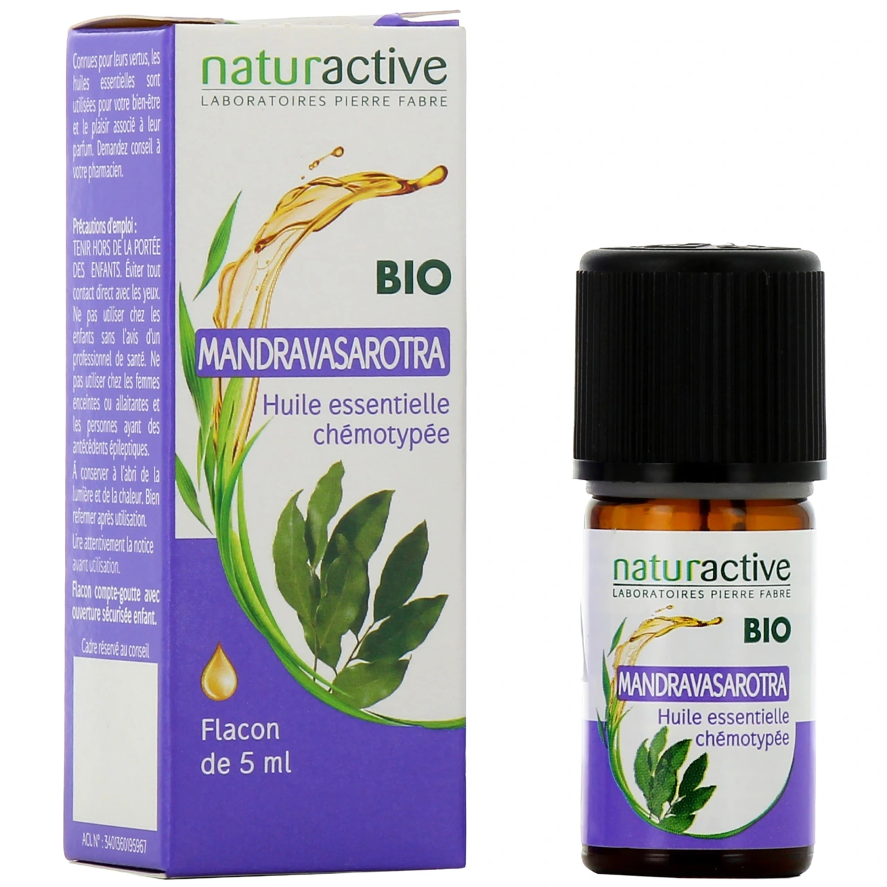 Naturactive Huile Essentielle Mandravasarotra (Saro) BIO - Naturactive huiles essentielles