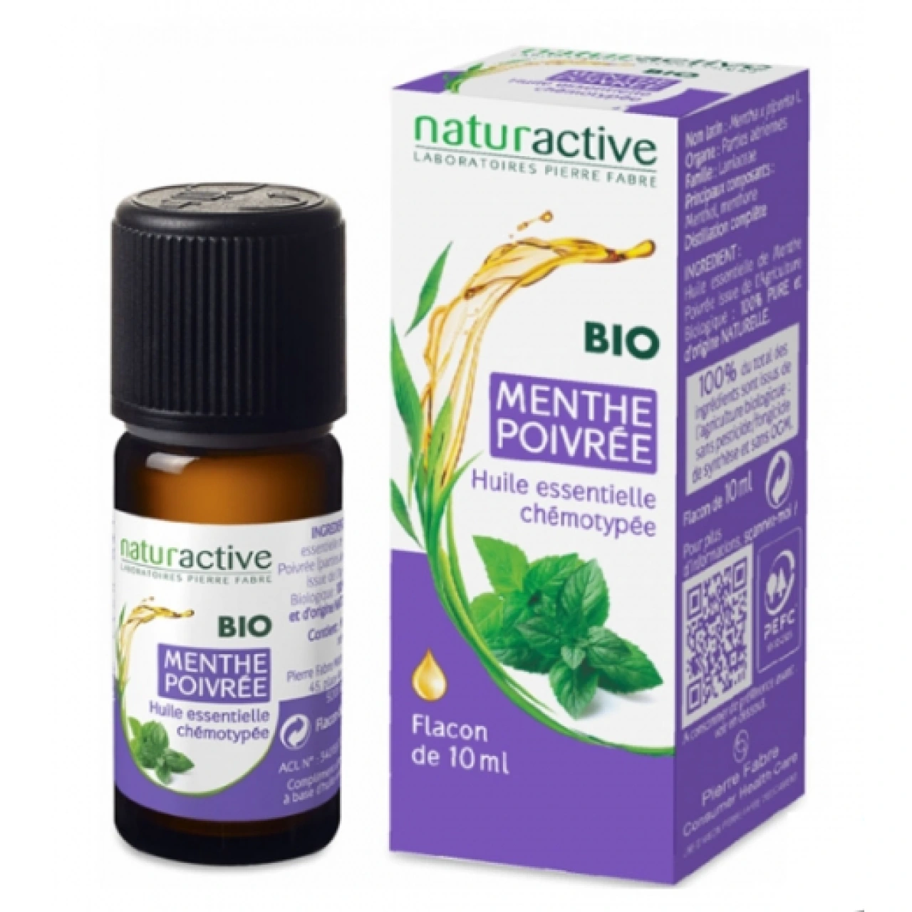 Naturactive Huile Essentielle Menthe Poivrée Bio - Naturactive huiles essentielles