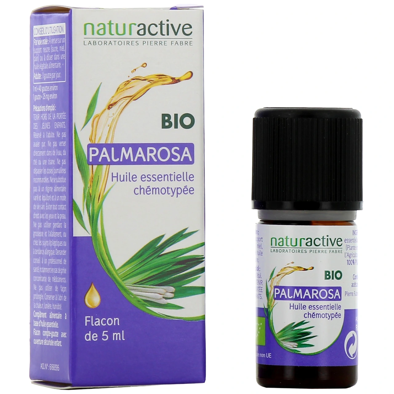 Naturactive Huile Essentielle Palmarosa Bio - Naturactive huiles essentielles