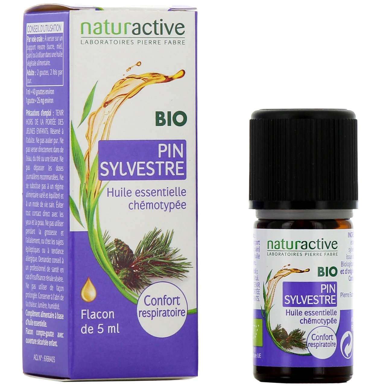 Naturactive Huile Essentielle Pin Sylvestre Bio - Naturactive huiles essentielles