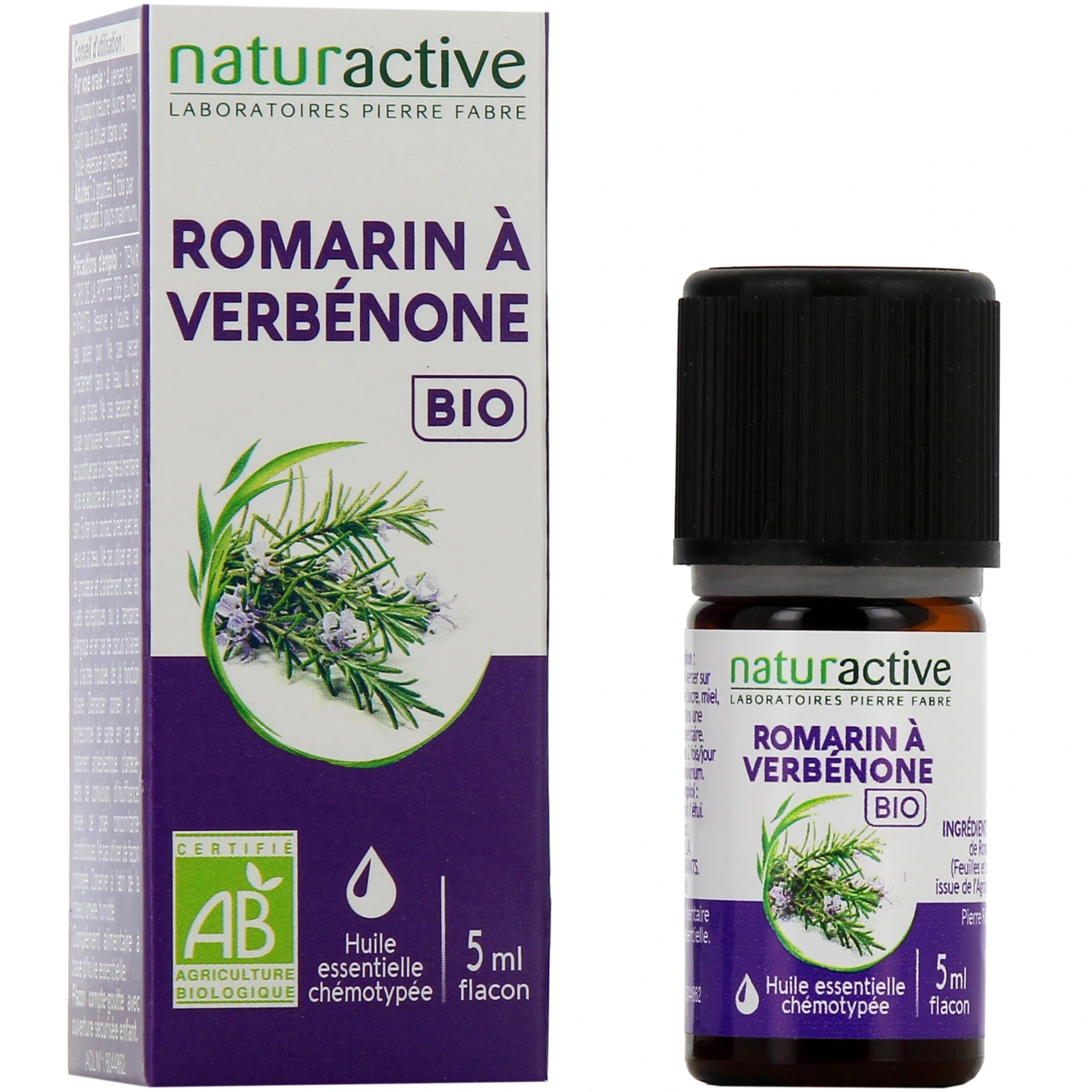 Naturactive Huile Essentielle Romarin à Verbénone Bio - Naturactive huiles essentielles