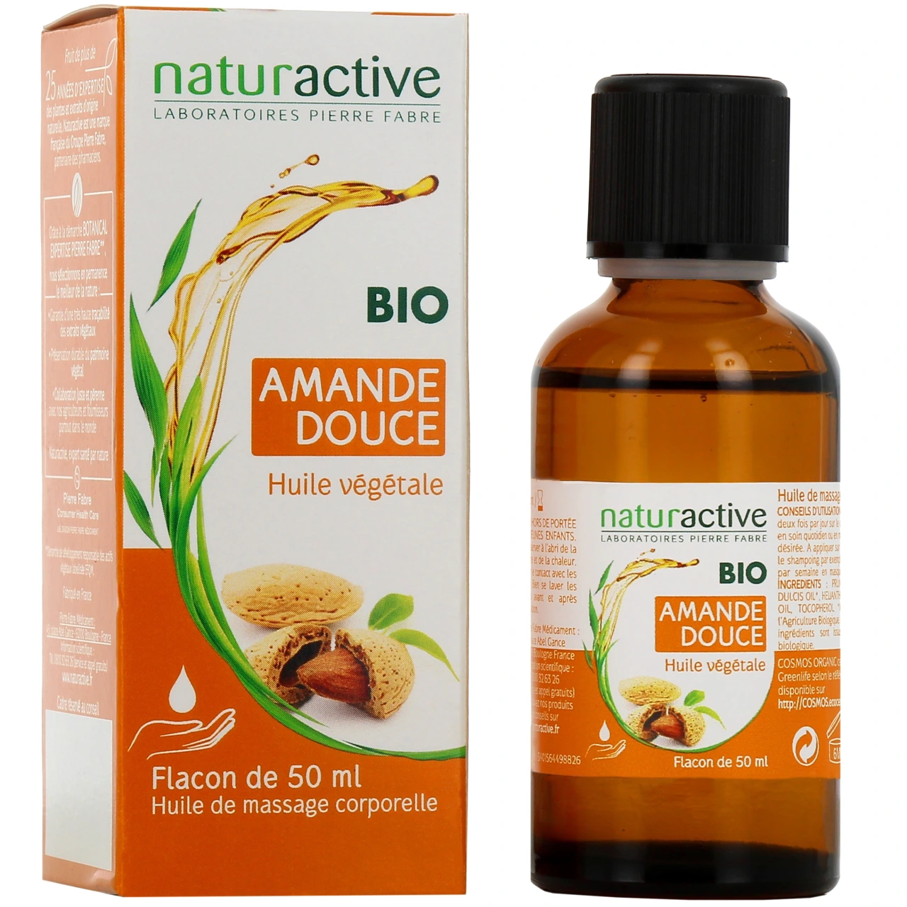 Naturactive Huile Végétale d'Amande Douce Bio - Naturactive