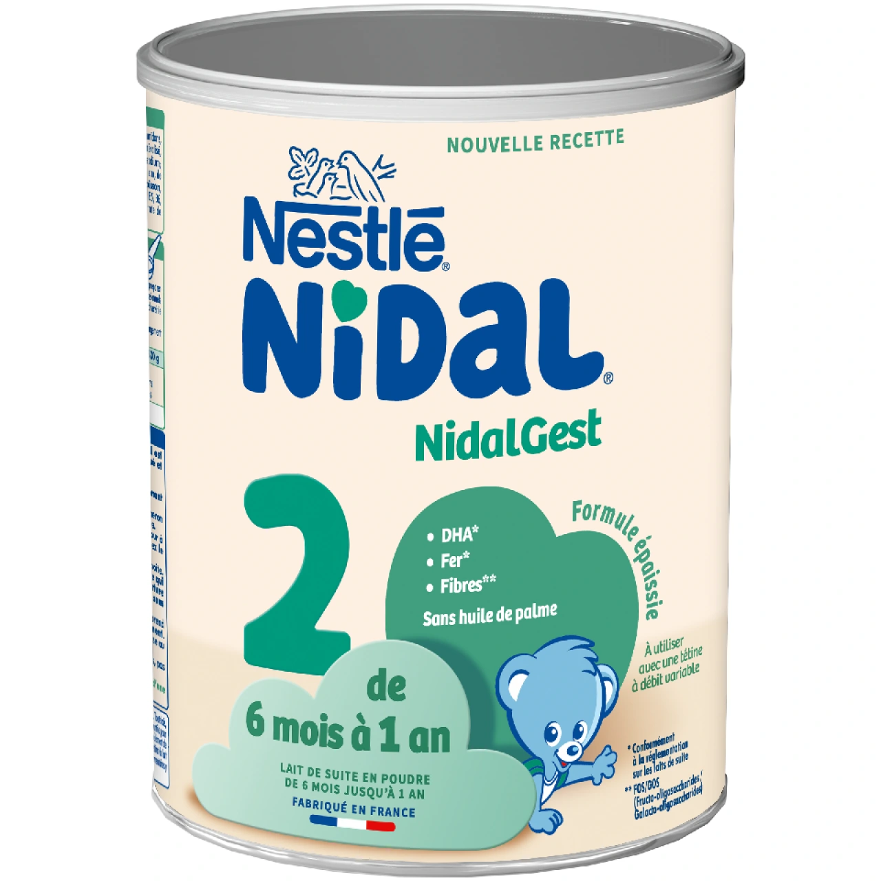 Nestlé Nidal NidalGest 2 Formule épaissie Lait 6-12 mois - Nestlé
