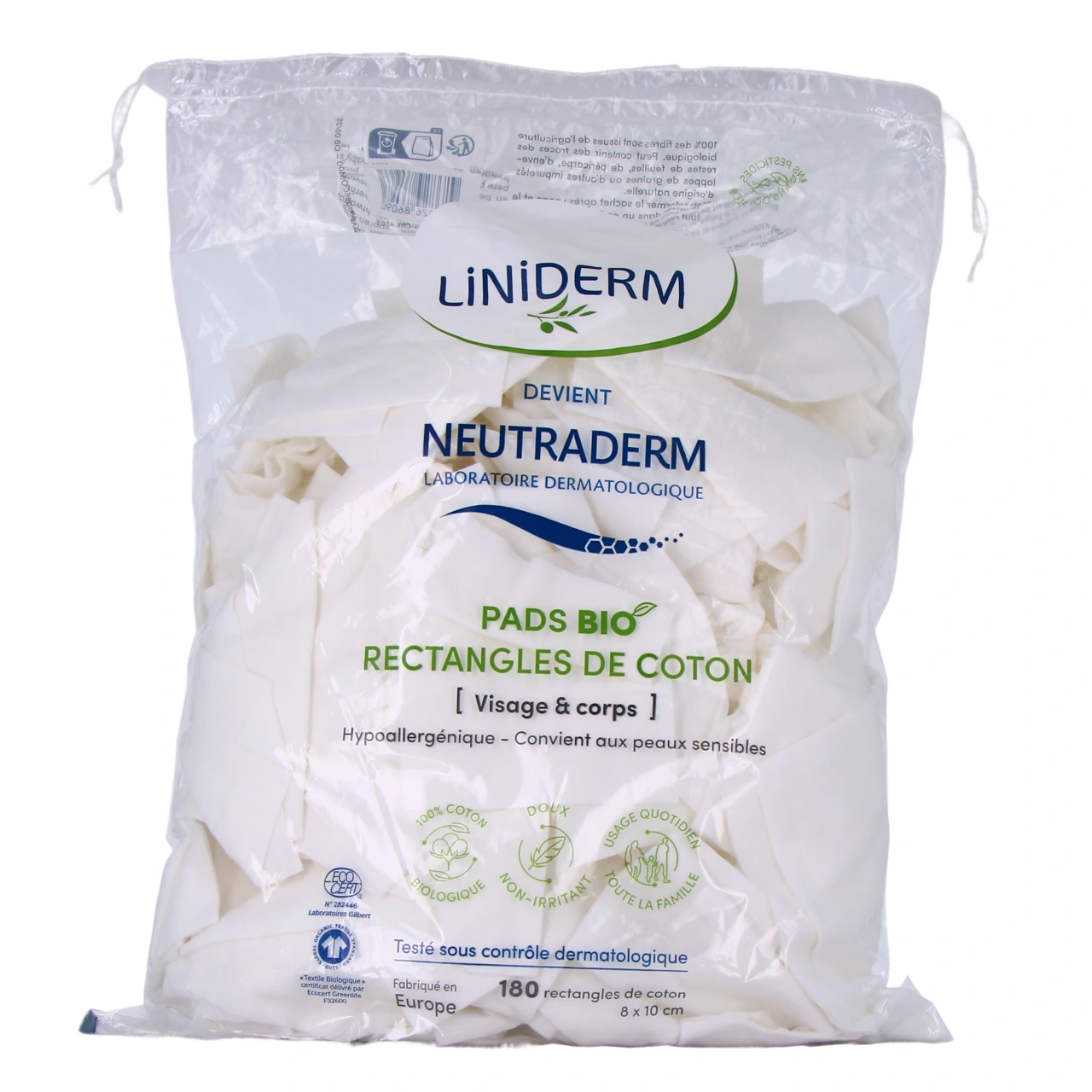 Neutraderm Rectangles de Coton - Vue 2