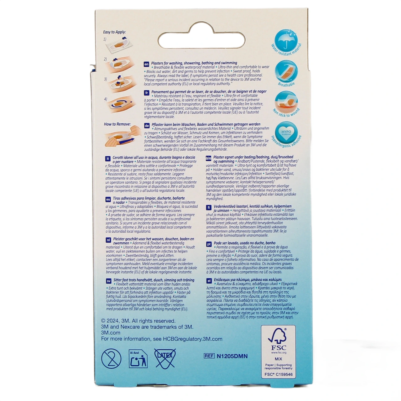Nexcare Aqua Clear Pansements Imperméables - Vue 3