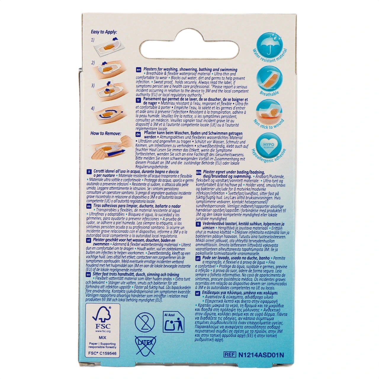 Nexcare Aqua Clear Pansements Imperméables - Vue 6