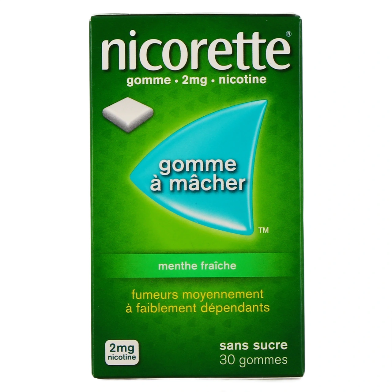 Nicorette gommes 2 mg sans sucre - Vue 9