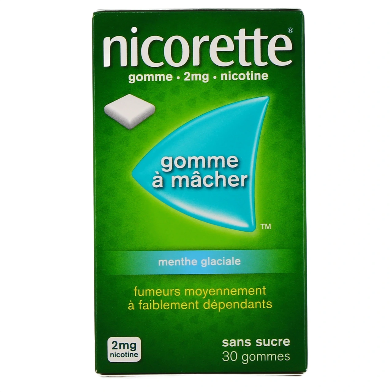 Nicorette gommes 2 mg sans sucre - Vue 17