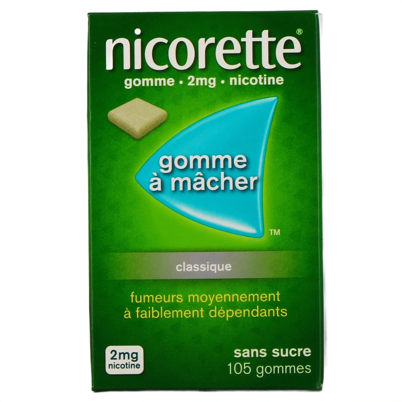 Nicorette gommes 2 mg sans sucre - Vue 4