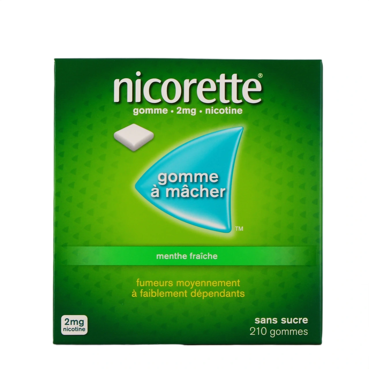 Nicorette gommes 2 mg sans sucre - Vue 14