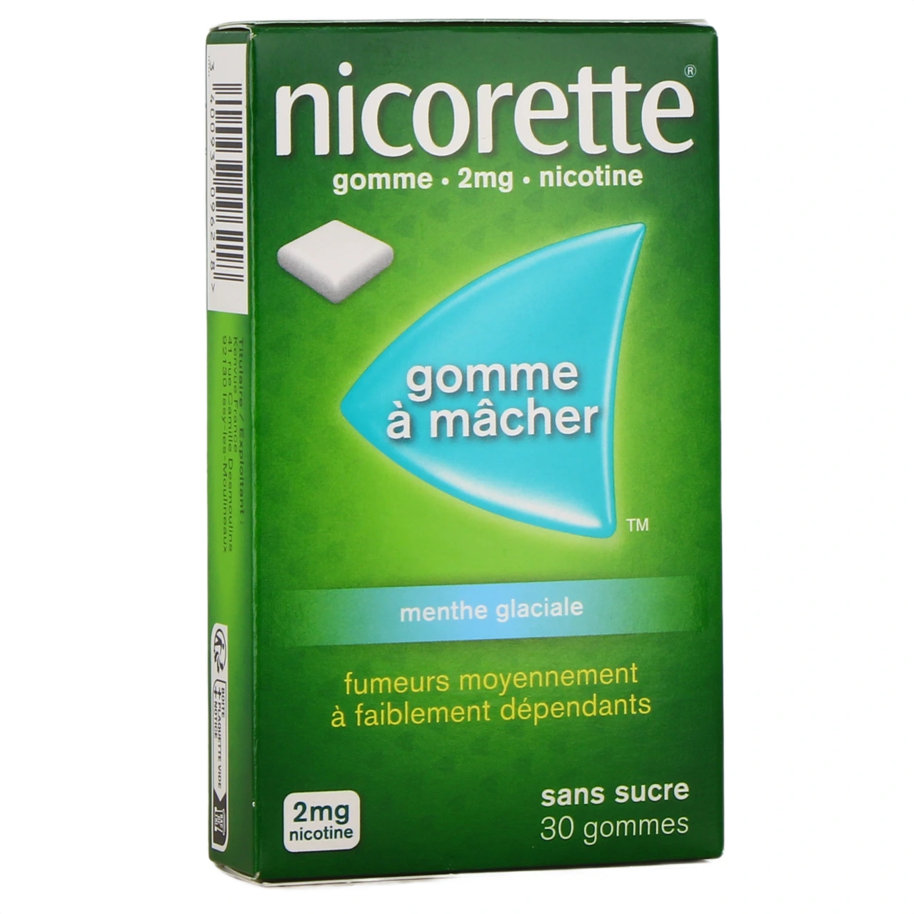 Nicorette gommes 2 mg sans sucre - Vue 16