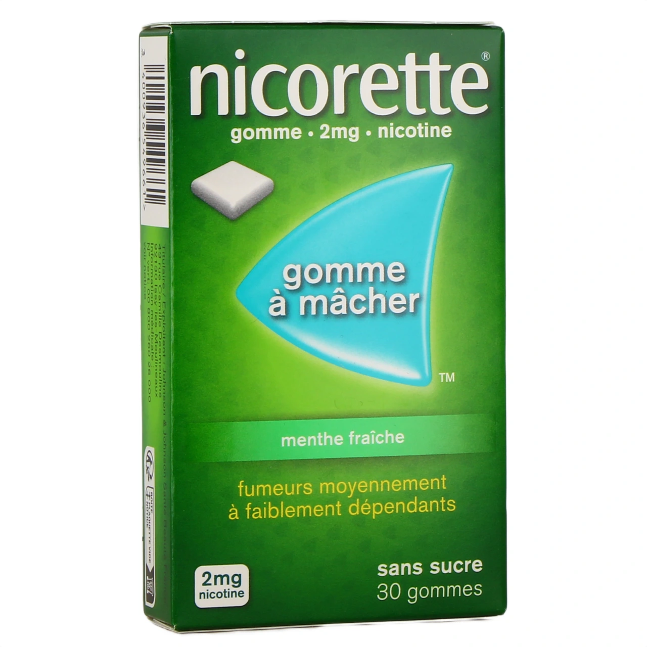 Nicorette gommes 2 mg sans sucre - Vue 8