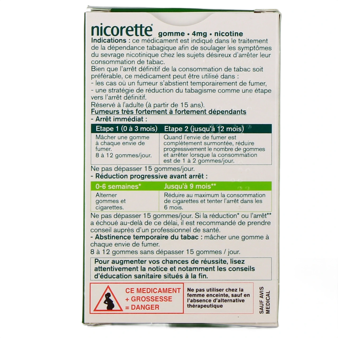 Nicorette gommes 4 mg sans sucre - Vue 10