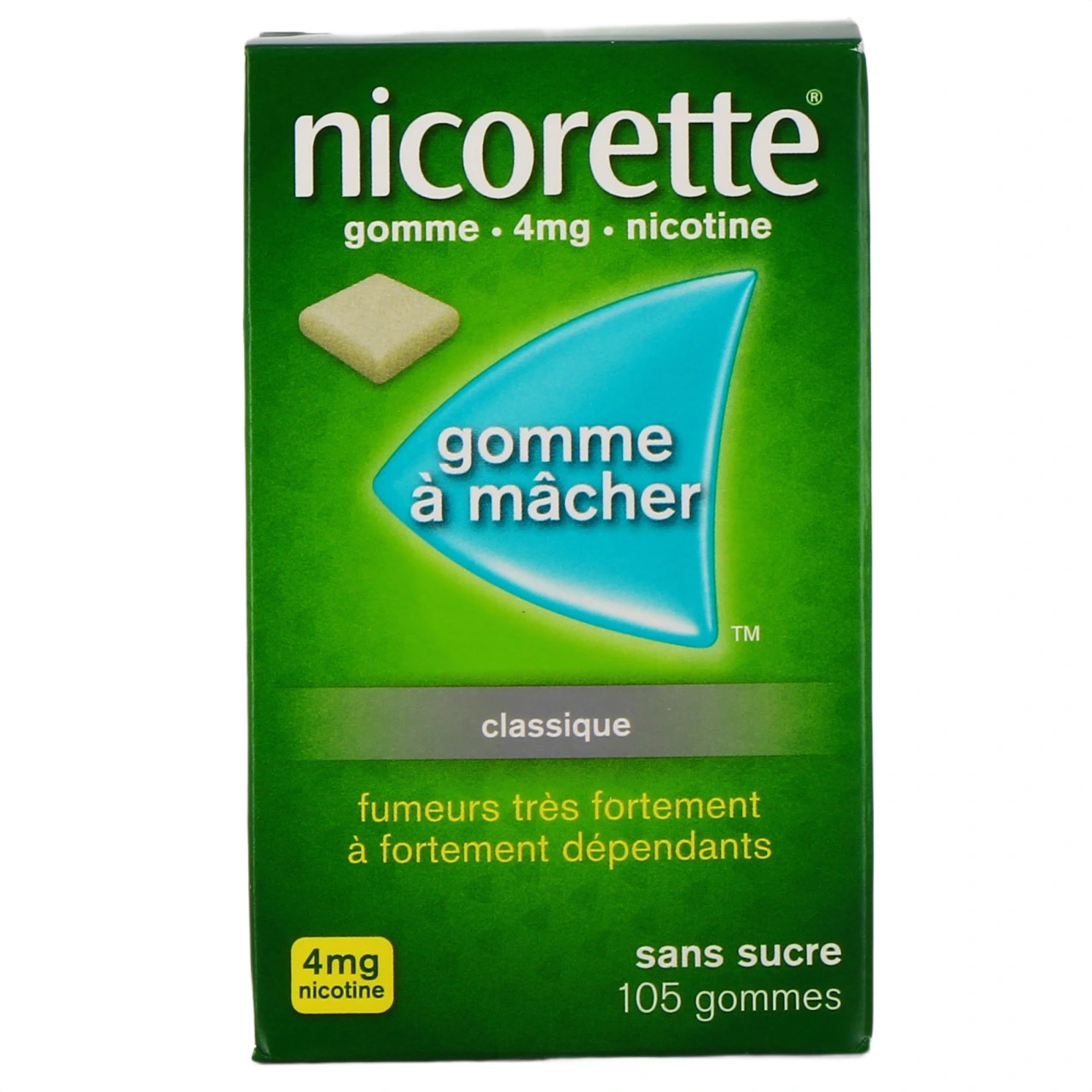 Nicorette gommes 4 mg sans sucre - Vue 15
