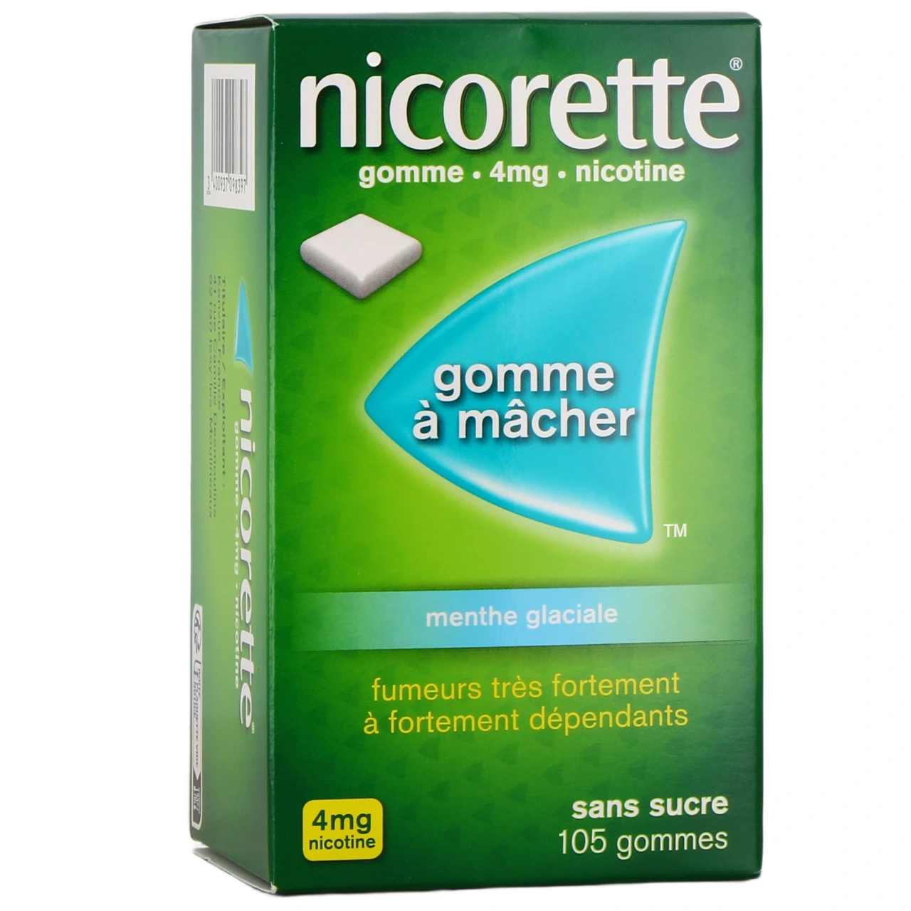Nicorette gommes 4 mg sans sucre - Vue 8