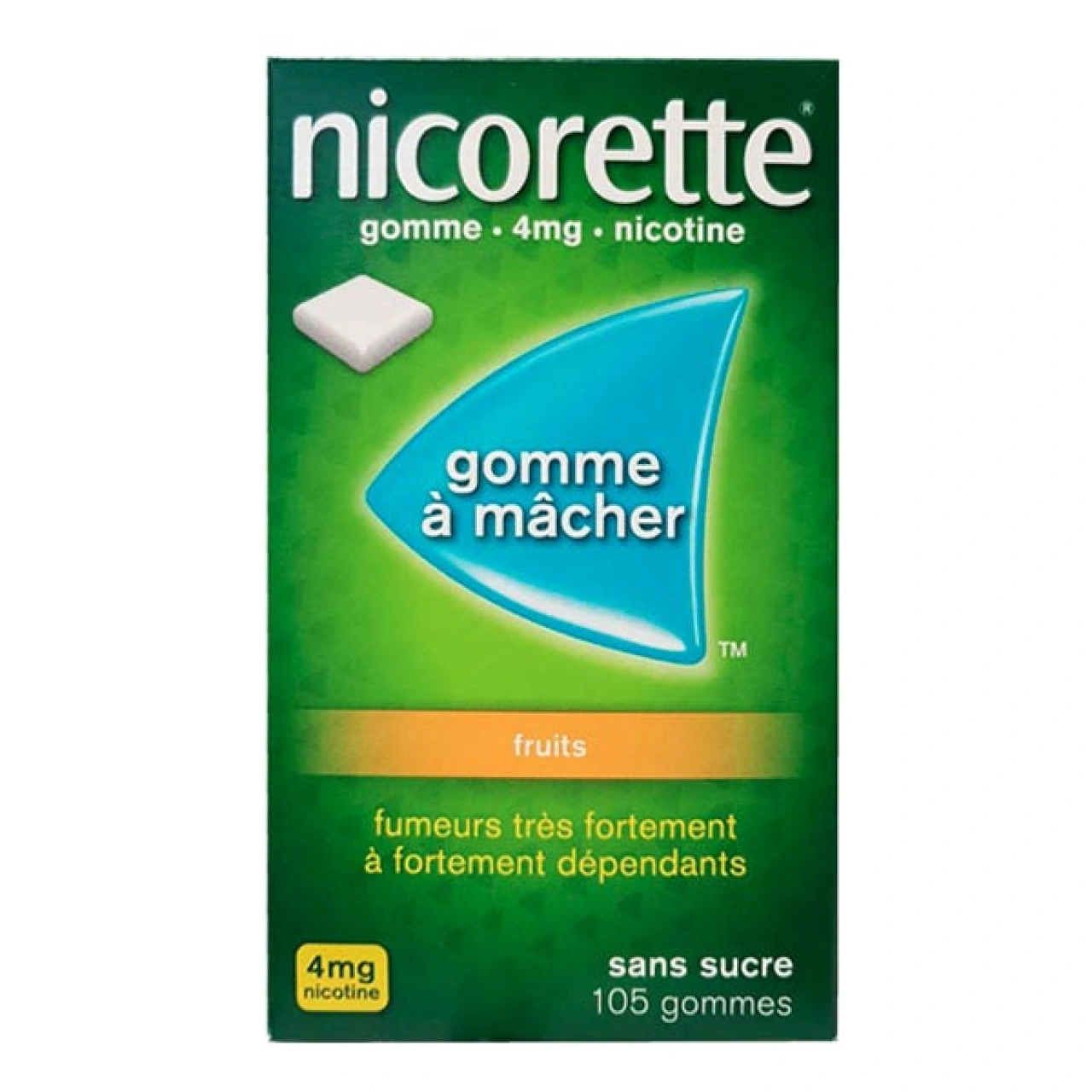 Nicorette gommes 4 mg sans sucre - Vue 6