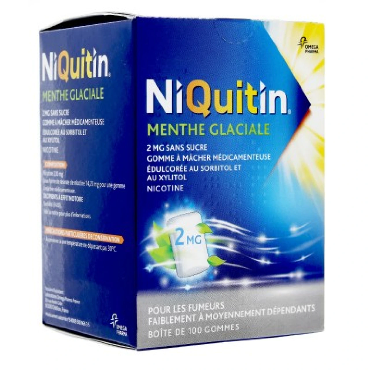 Niquitin 2mg menthe glaciale gommes - Vue 6