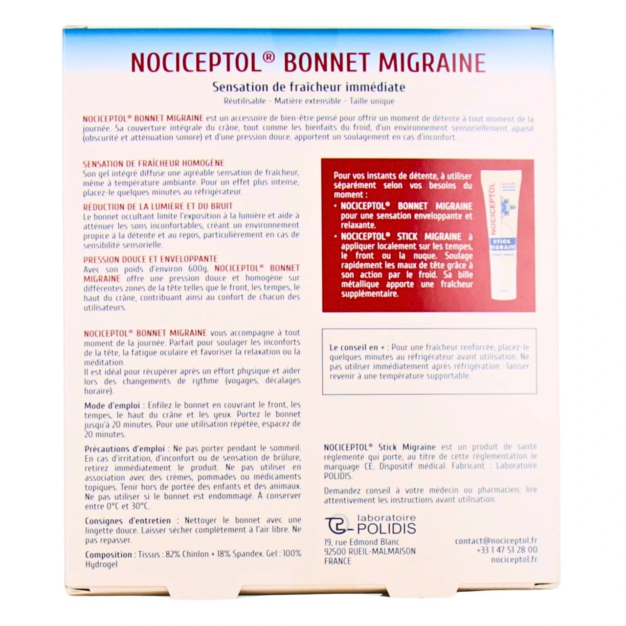 Nociceptol Bonnet Migraine - Vue 2