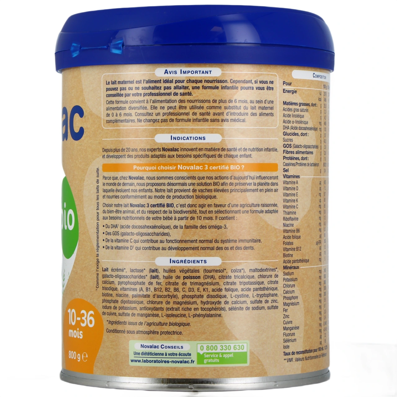 Novalac Bio Lait 3eme âge - Vue 3