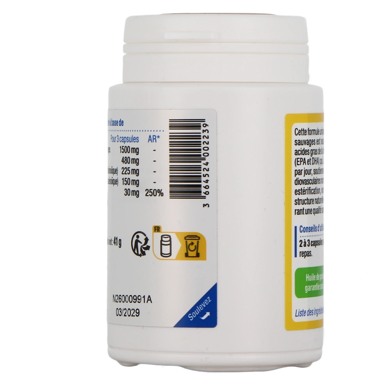 Nutergia Ergyomega Oméga-3 EPA & DHA - Vue 3