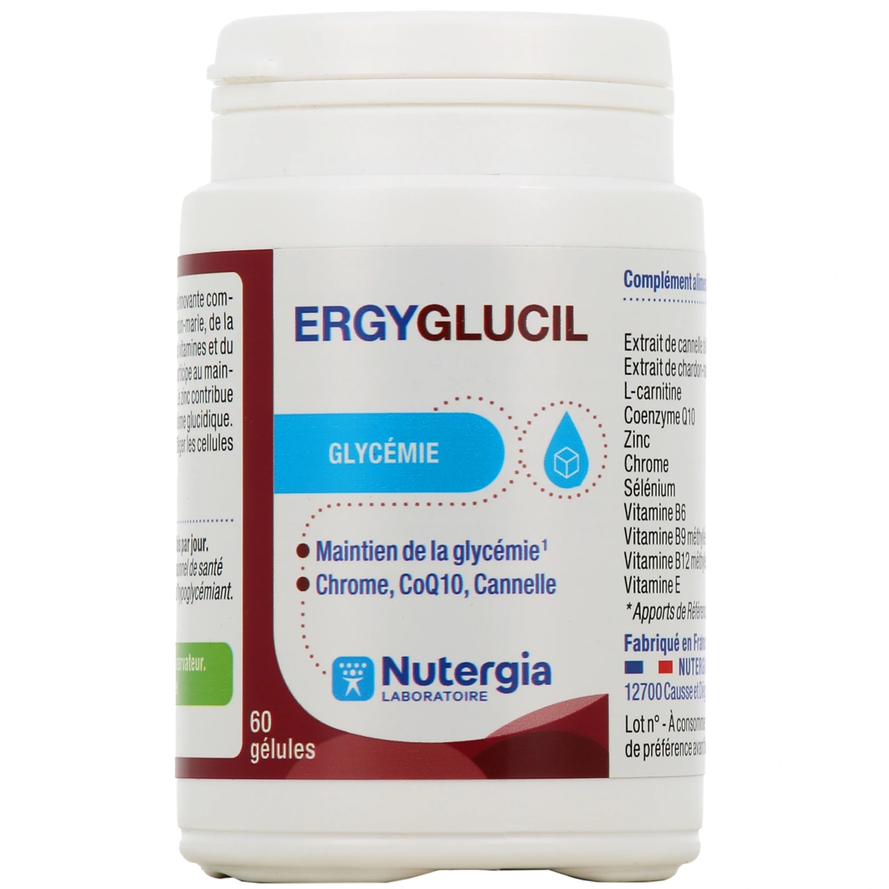 Nutergia Ergyglucil Glycémie - Nutergia