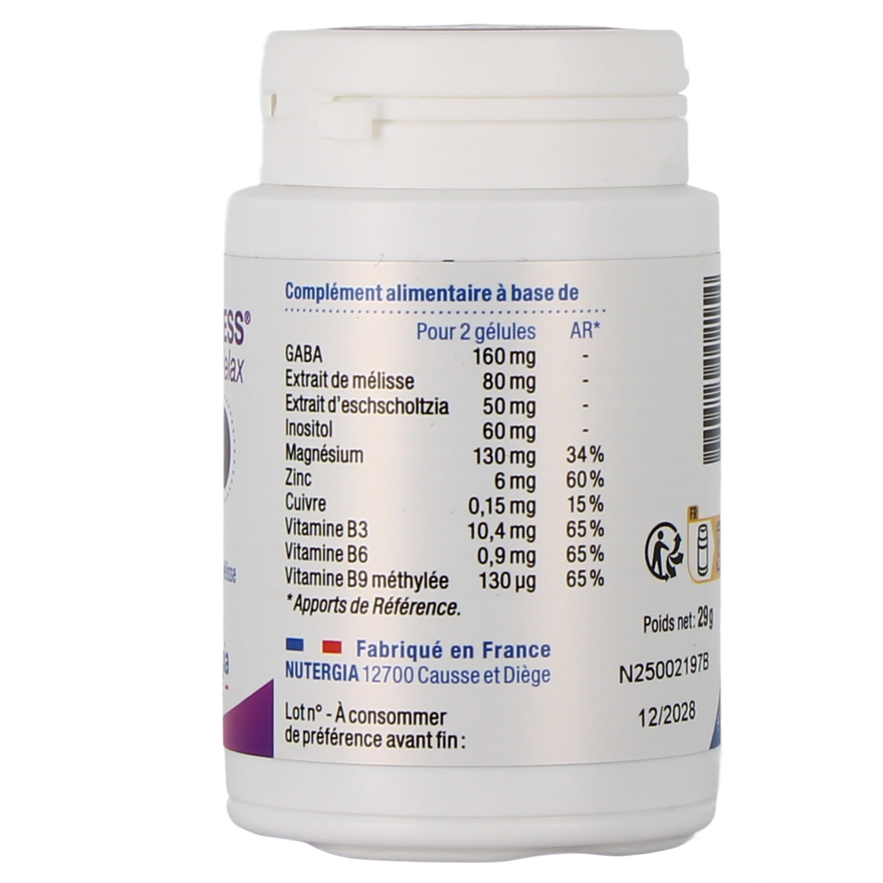 Nutergia Ergystress Relax - Vue 3