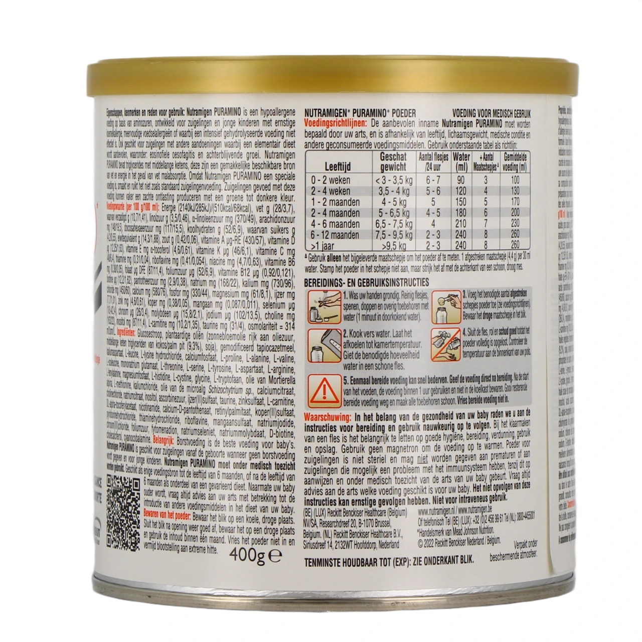 Nutramigen Puramino - Vue 3