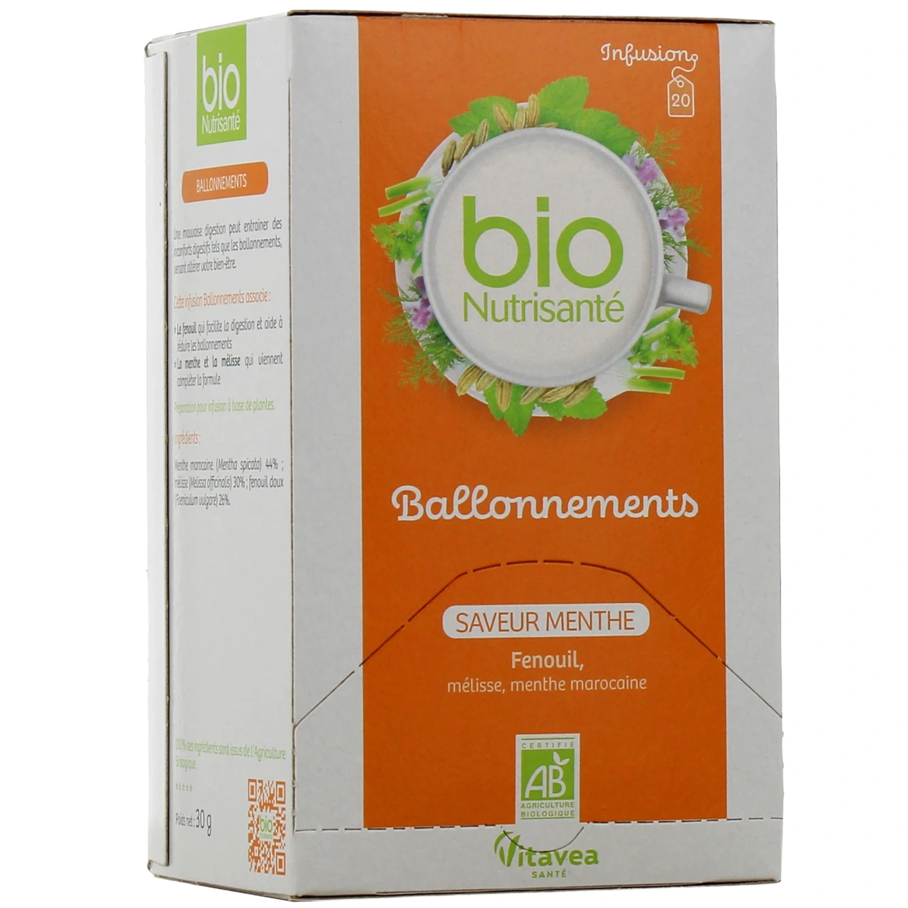 Nutrisanté Infusion Ballonnements - Bio Nutrisanté