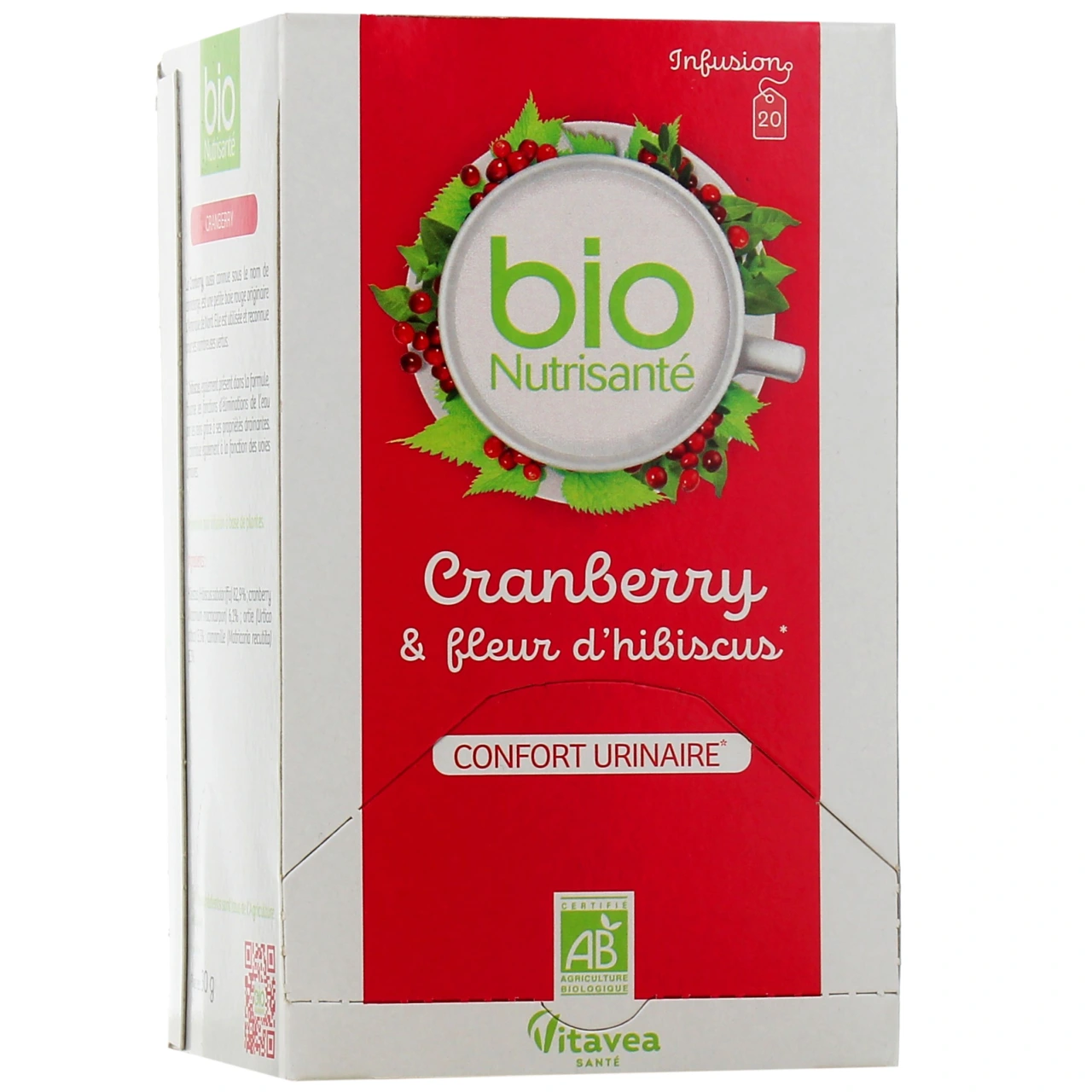 Nutrisanté Infusion Cranberry & Fleur d'Hibiscus - Bio Nutrisanté
