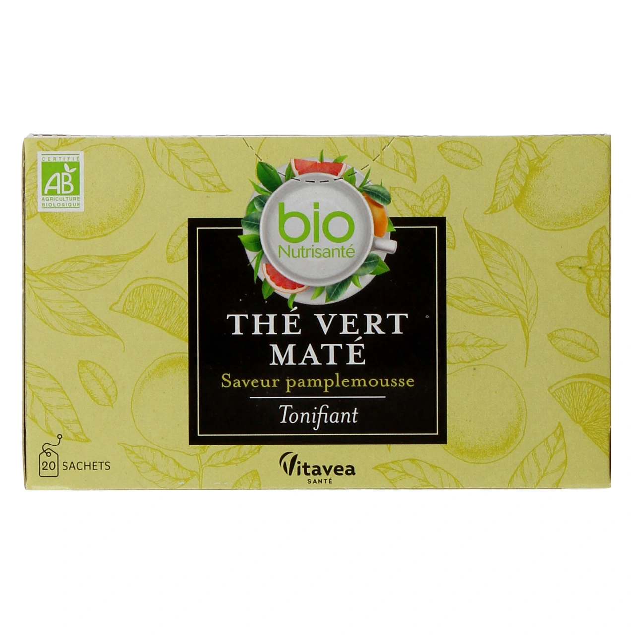 Nutrisanté Thé Vert Maté Tonifiant - Vue 3