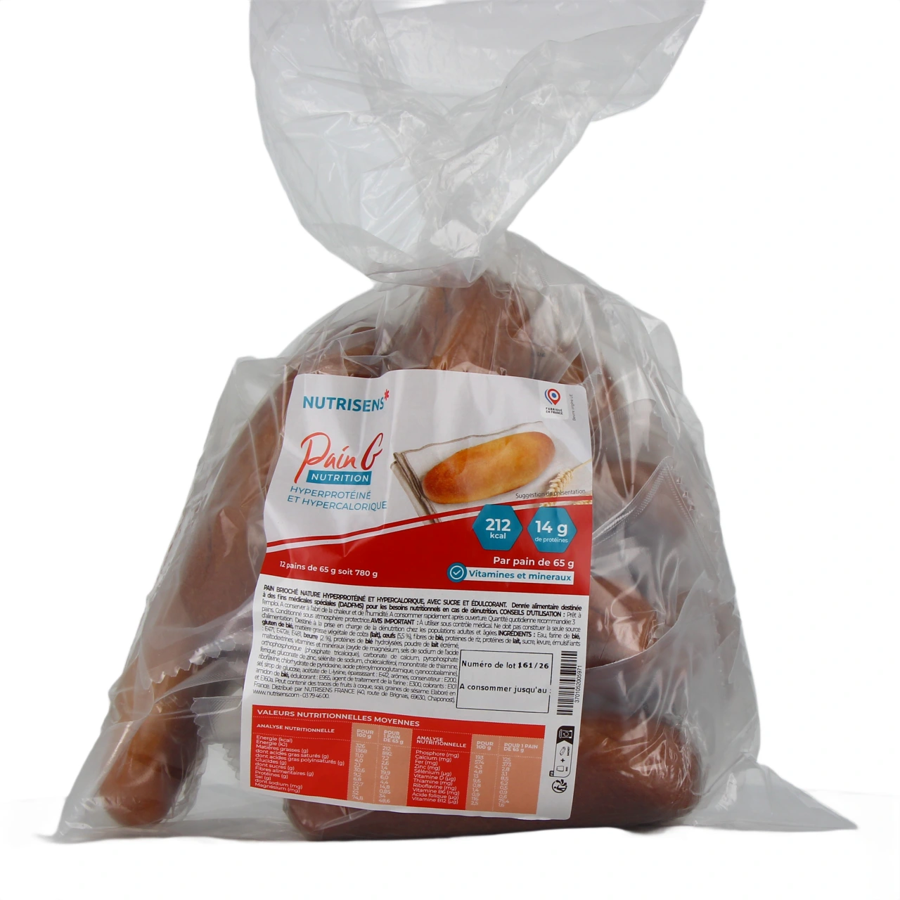 Nutrisens Pain Brioché G-Nutrition - Nutrisens