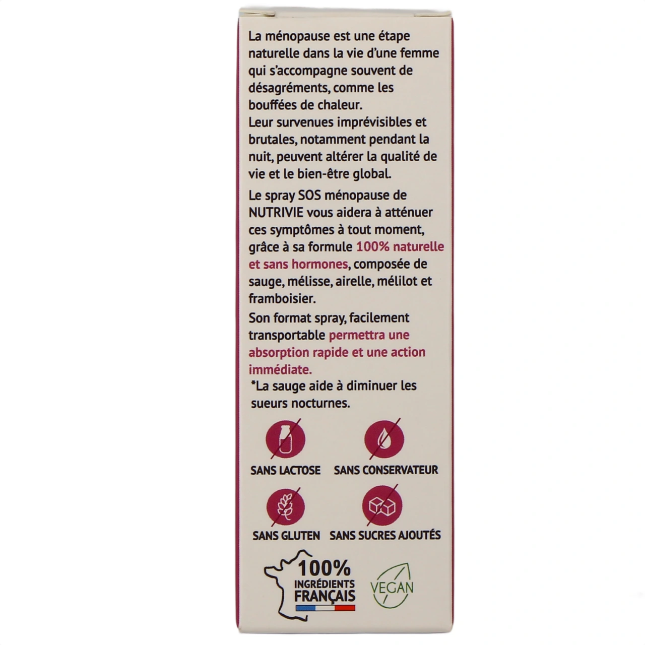 Nutrivie Spray SOS Menopause - Vue 3