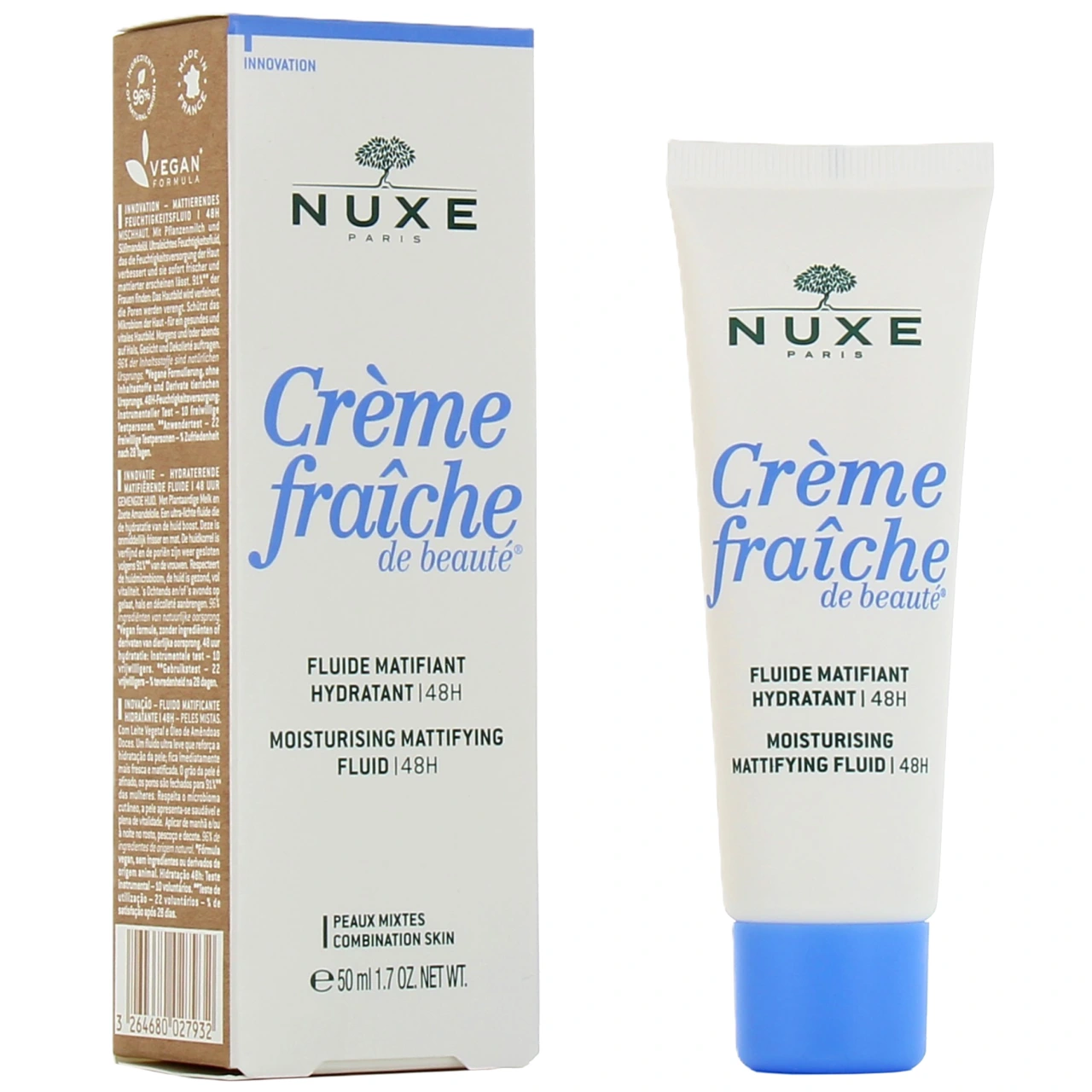 Nuxe Crème Fraîche de Beauté Fluide Matifiant Hydratant 48h - Nuxe