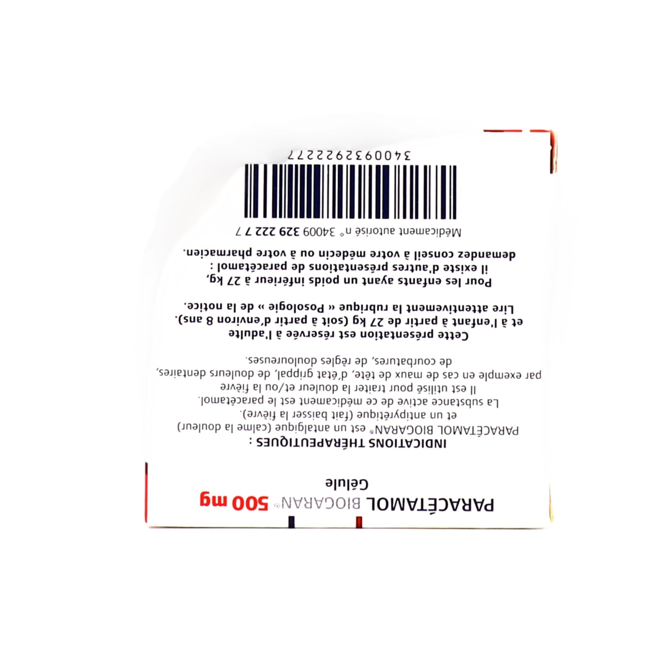 Paracétamol 500mg - Vue 6