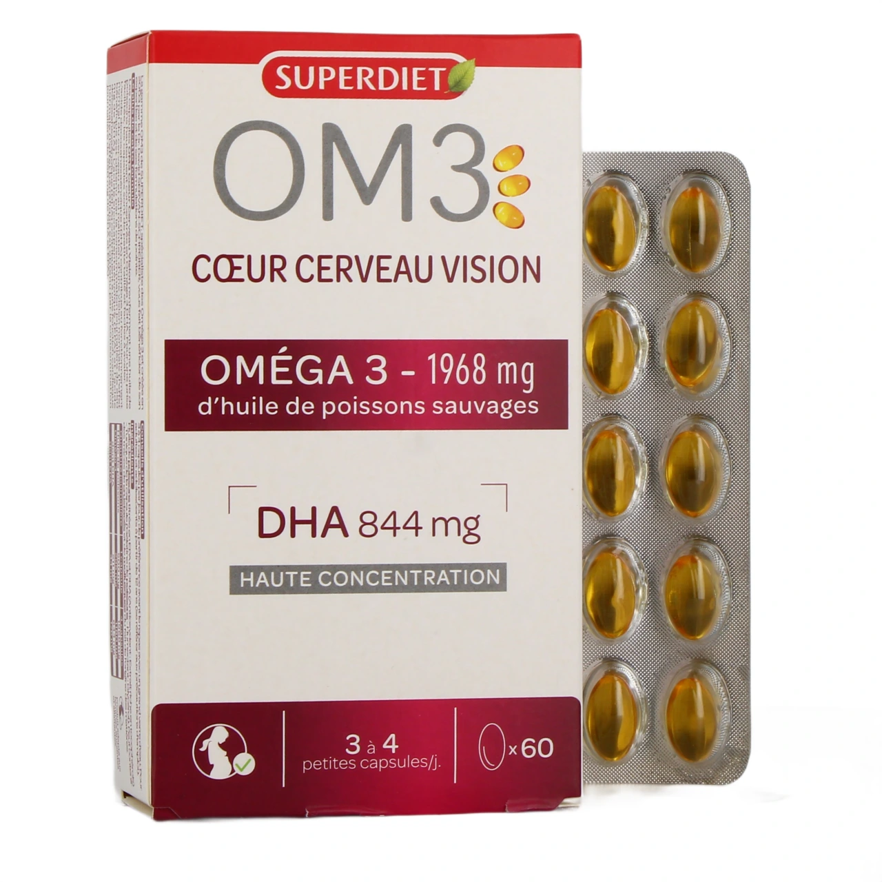 OM3 DHA Coeur Cerveau Vision - Superdiet