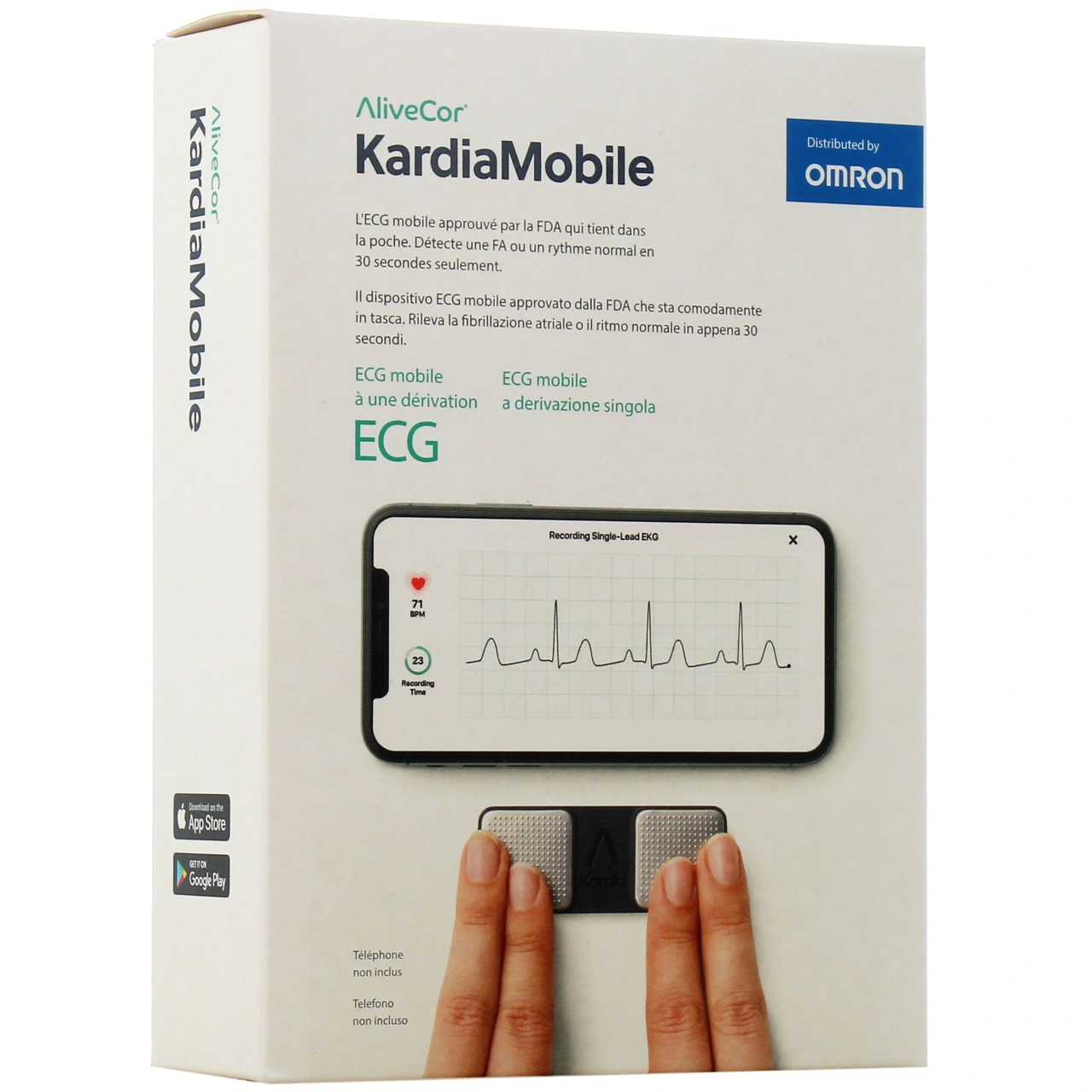 Omron AliveCor KardiaMobile ECG mobile - Vue 4