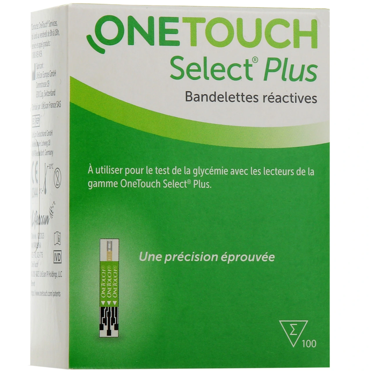 OneTouch Select Plus Bandelettes Réactives - OneTouch