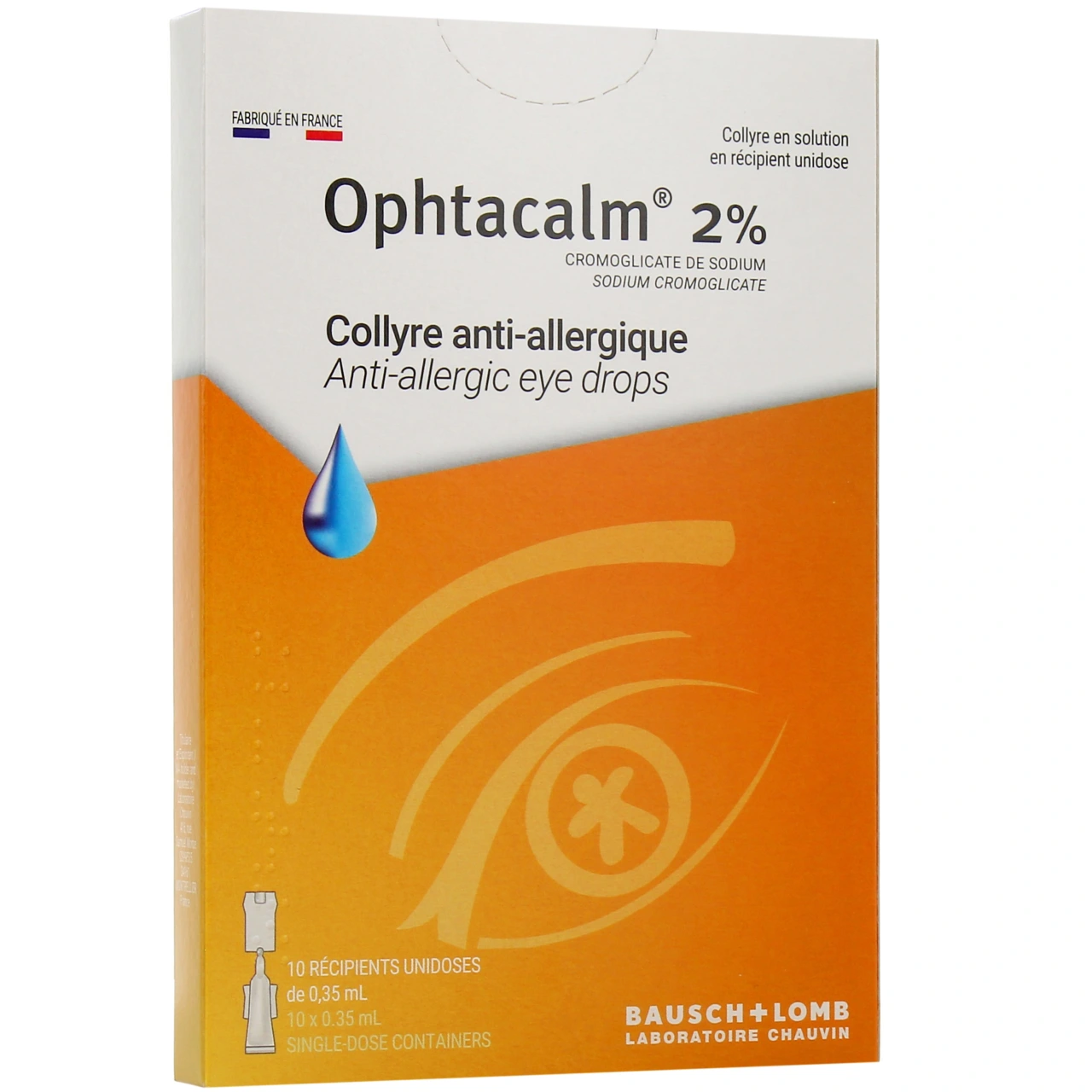 Ophtacalm 2% Collyre Anti-allergique - Bausch and Lomb
