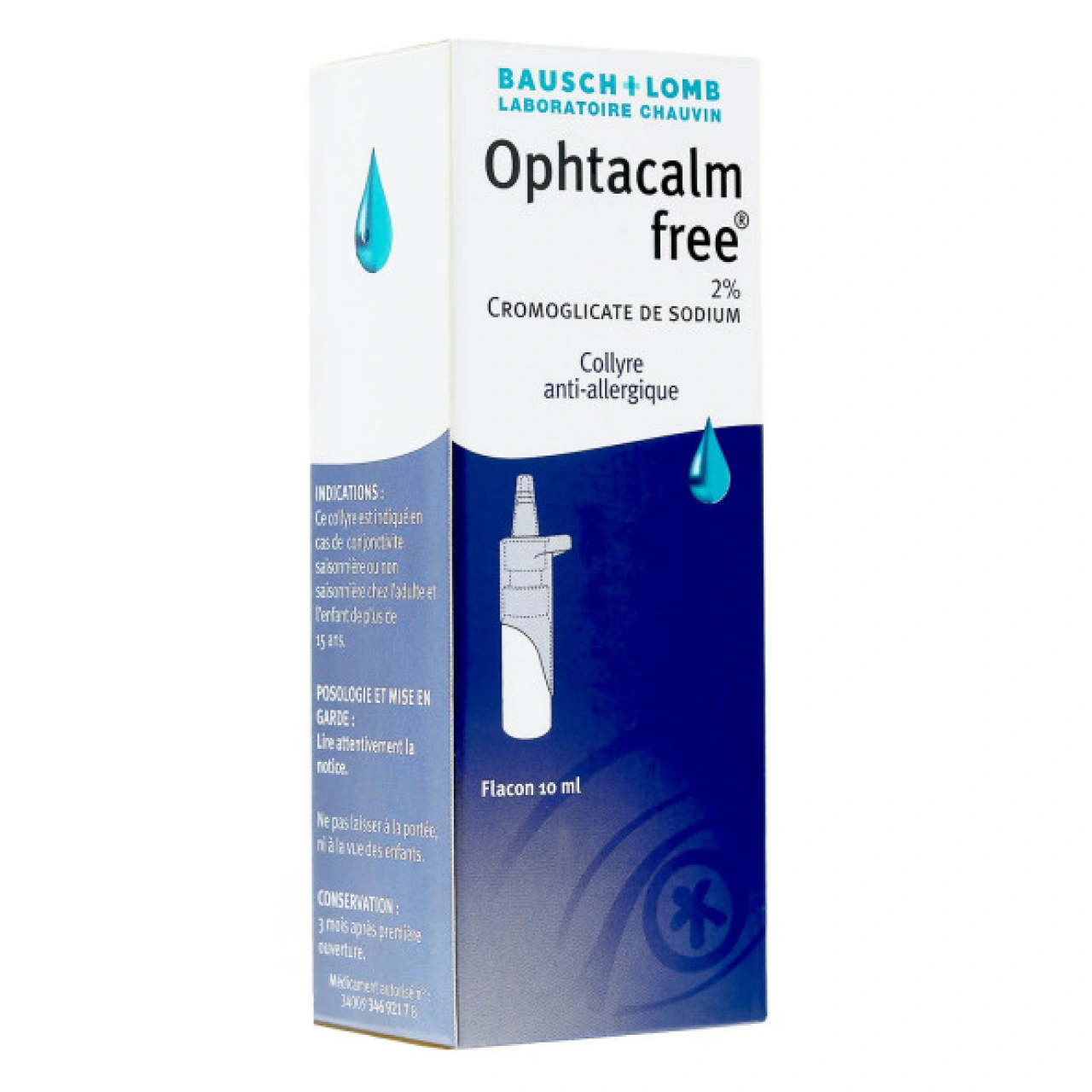 Ophtacalm Free 2% Collyre Anti-Allergique - Vue 6