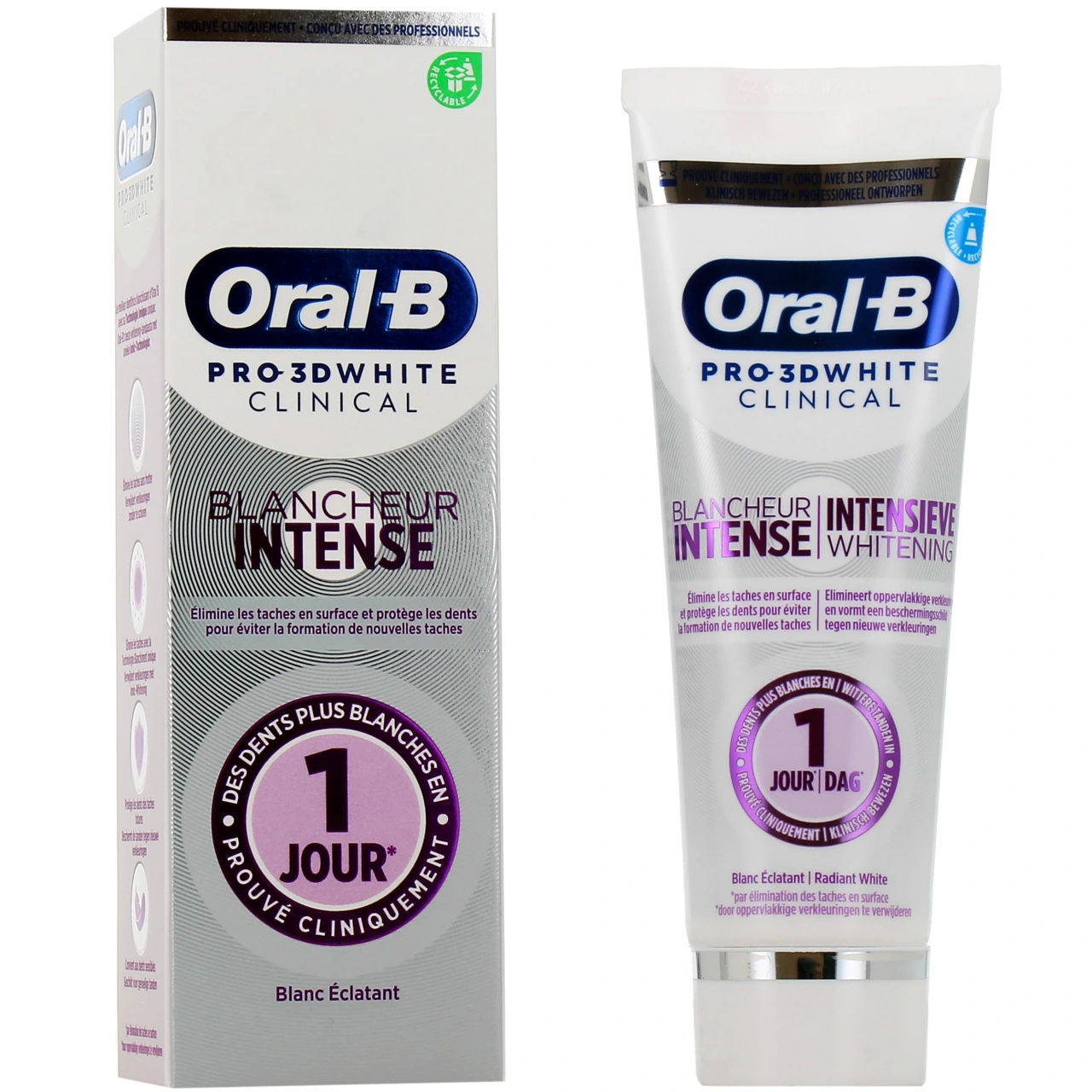 Oral B 3D White Clinical Dentifrice Blancheur Intense - Oral B