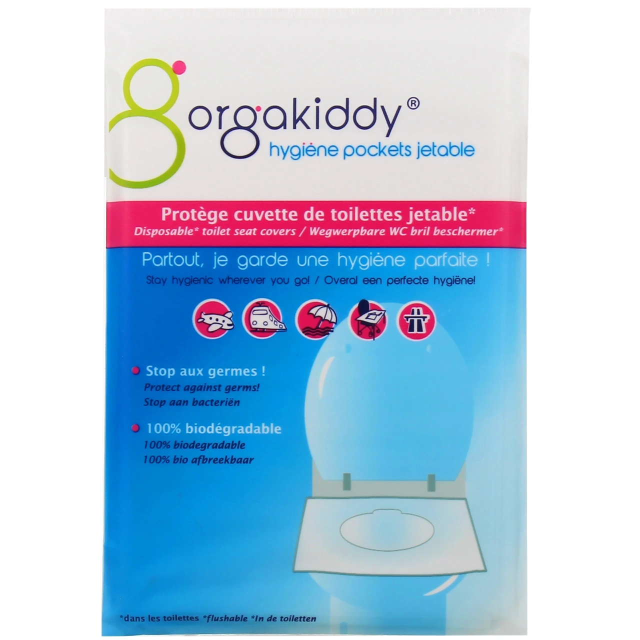 Orgakiddy Protège Cuvette de Toilettes Jetable - Vue 2