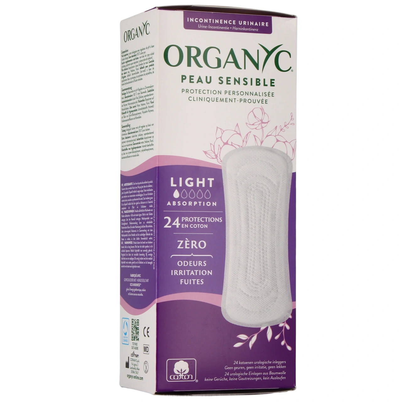 Organyc Protections Fuites Urinaires Bio - Organyc
