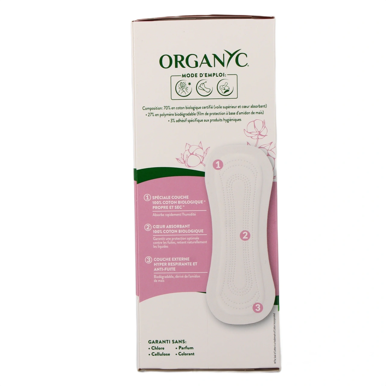 Organyc Protège Slip Coton Bio - Vue 3